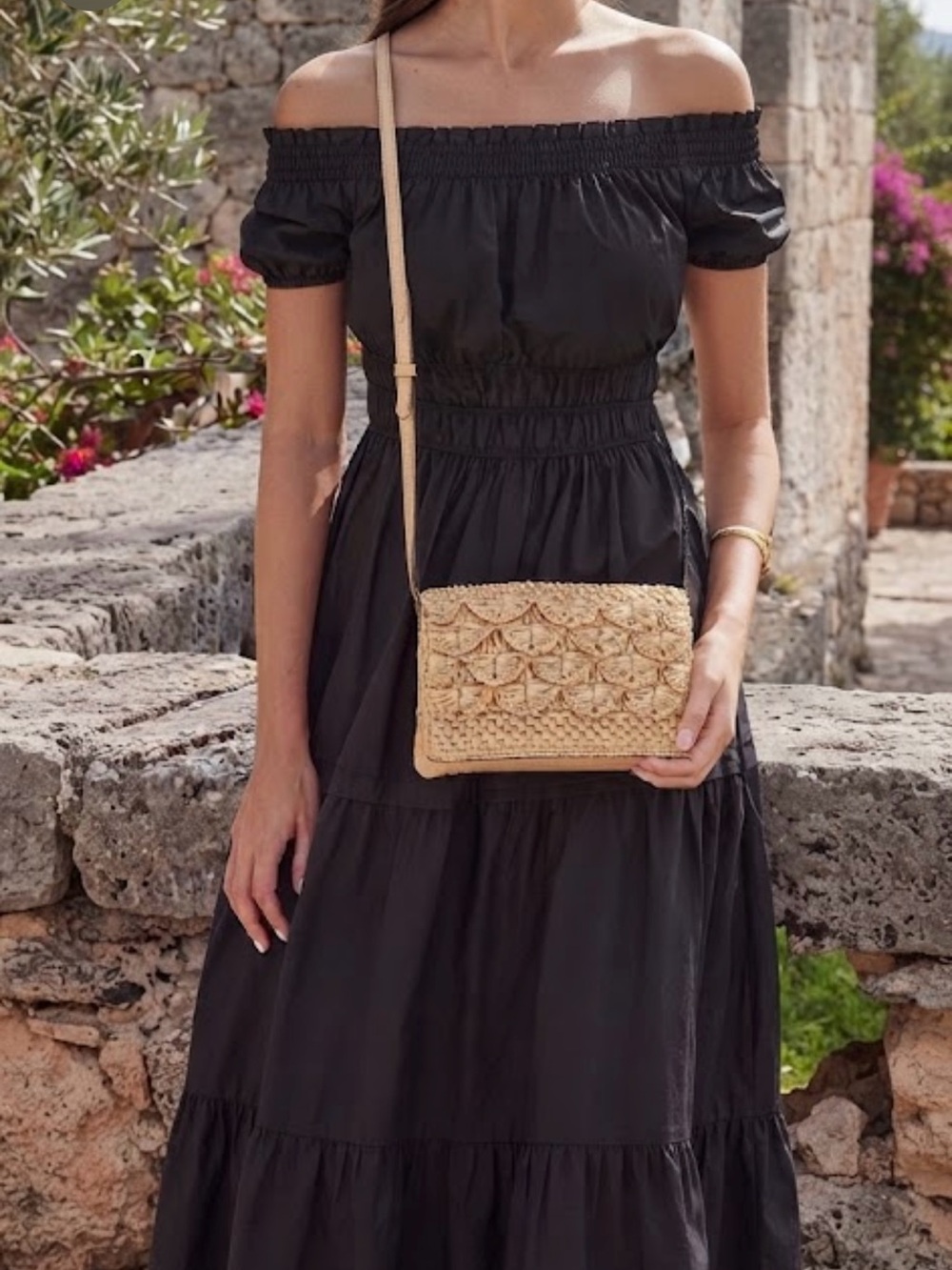 Patricia Nash Cream Woven Raffia Leather
Crossbody Bag
